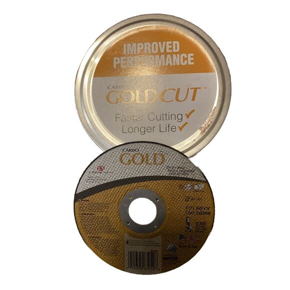 Carbo Gold Cut-Off Wheel 4 1/2 X .045 X 7/8 13,580 Max RPM 8 Count - Picture 1 of 3